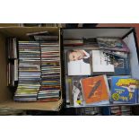 Ex record shop stock of CDs including Led Zeppelin, Wings, George Michael, Cranberries, Bette