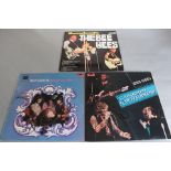 Bee Gees three signed LPs each contains signatures on the cover of Barry Gibb, Robin Gibb and
