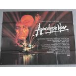 "Apocalypse Now" (1979) original British quad film poster starring Marlon Brando with art by Bob