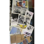Box full of closed record shop promotional material including a Bob Dylan best of volume 2 (20 x