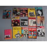 Beatles, Elvis Presley and Rolling Stones vintage magazines including Elvis monthly no 1 (1962),