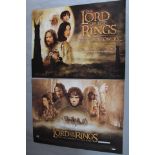 The Lord of the Rings The Fellowship of the Ring original rolled British quad film poster plus the