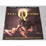 Suzi Quatro signed LP The Greatest Hits signed to the cover by Suzi Quatro in black pen. (1)