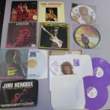 Jimi Hendrix records including St Michael 2102/0102, Jimi Hendrix Experience Radio One ltd ed 1192
