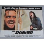 The Shining X certificate 1980 first release British Quad film poster directed by Stanley Kubrick