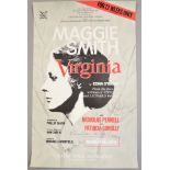 Maggie Smith in Virginia by Edna O'Brien Theatre Royal Haymarket poster hand signed by Maggie Smith,