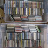 Closed record shop sale CD collection in two boxes including mostly brand new CDs including Blur,