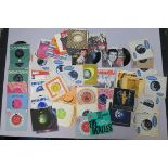 Collection of 7 inch singles including Mary Hopkin, The Beatles, Cilla Black, Donovan, Dave