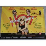 Some like it Hot BFI release British quad film poster in rolled condition picturing Marilyn Monroe
