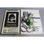 Bob Dylan 3 posters One too many mornings (29 x 22 inch) rolled plus Isle of Wight Festival of music