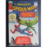 Amazing Spider-man #7 (Dec 1963) Marvel comic UK pence variant with cover of of Spider-man
