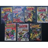 7 Daredevil Marvel comics including #5 (Dec 1964), #6 (Wally Wood art), 21 (The Owl), 22 (The Tri-