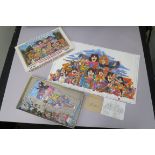 The Beatles Alan Aldridge full colour illustrated jigsaw with 800 pieces and 13 Beatles song