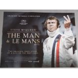 "Steve McQueen The Man & Le Mans" original rolled condition double-sided British quad film poster