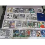 Westminster autographed editions football greats each one has a COA and full biography to reverse,
