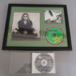Avril Lavigne signed CD signed "With Love from... Avril Lavigne + friends xxxx" and signed photo