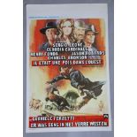 Once upon a time in the West superb rolled condition Belgian film poster for the Sergio Leone