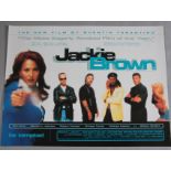 Jackie Brown original rolled double-sided British quad film poster picturing Pam Grier, Samuel L