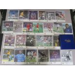 Westminster autographed editions football greats hand signed footballer photos in folder each