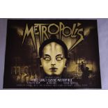 Metropolis directed by Fritz Lang rolled condition British quad film poster. This stunning image