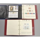 Two folders containing 1992 Olympic Games Masterfile stamp sets by Westminster together with an