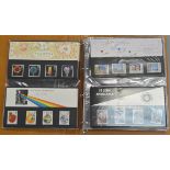 A folder of approx fifty seven Royal Mail Presentation packs 1986-1992
