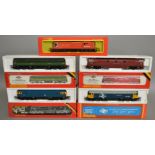 OO Gauge. 5 boxed Hornby Diesel Locomotives including a BR green Class 47 Co-Co 'D1670', R.352 BR