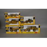 5 Caterpillar die-cast scale boxed models by Norscot, including; Wheel Loader, Off Highway Truck etc