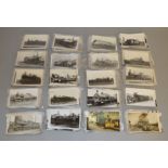 Approximately 560 unused vintage railway related postcards, some dating back to the 1920's, with