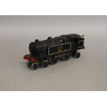 O Gauge. An unboxed Hornby 4-4-2 Locomotive 'Southern 492' in black, overall appears G but with some