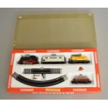 HO Gauge. A boxed Fleischmann #6370 Tank Goods Set which contains a DB 0-6-0 Tank Locomotive '80