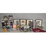 Star Trek mixed lot, which includes;model kits books, figures, pictures etc.
