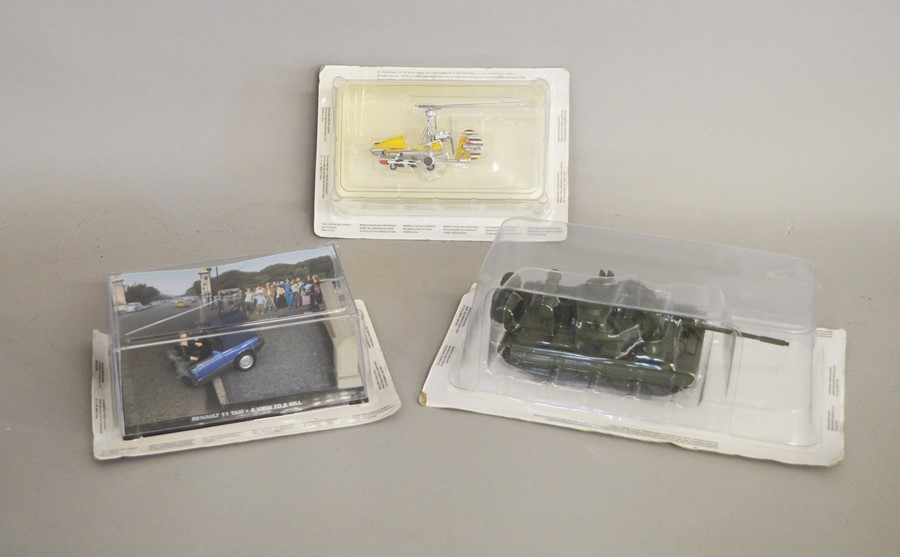 James Bond 007 3 individually packed die-cast models from the James Bond car collection including;