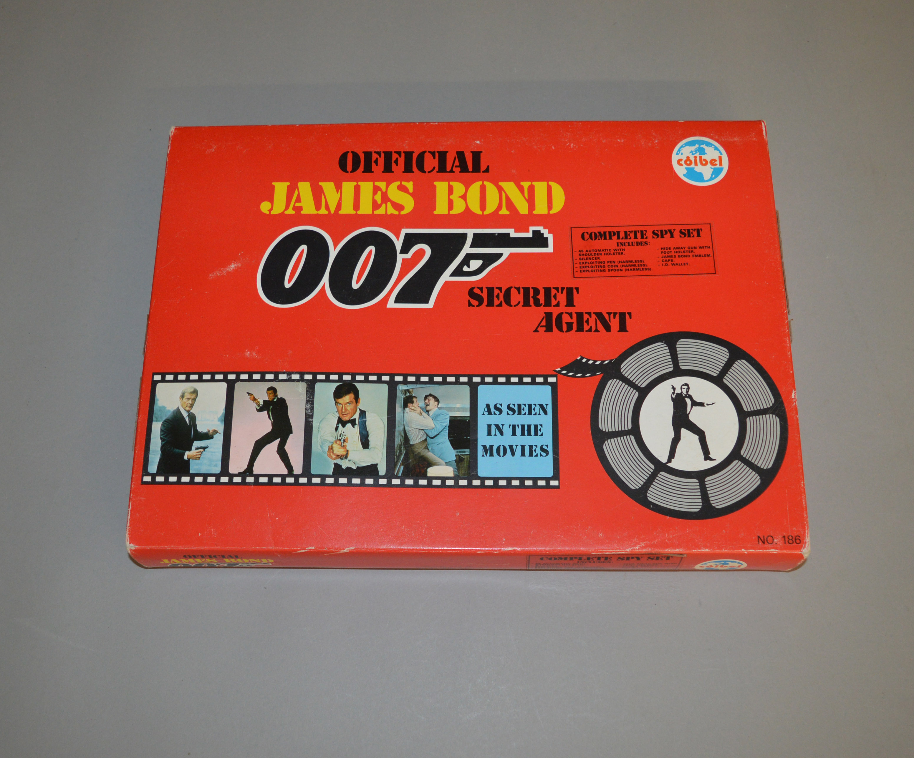 James Bond 007. A boxed Coibel 'Complete Spy Set' containing 007 Pistol, silencer, holster etc