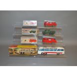 4 boxed Dinky Toys including 2 x 955 Fire Engine both of which appear F/G although one does have a