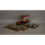 A unboxed large scale metal model of a London General Bus, approximately 40cm long and appears