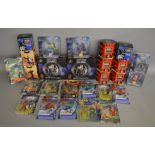 12 carded TV & Film related Action Figures by Kenner, Mattel and others including 'Batman