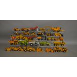 30 unboxed construction and agricultural related die-cast models by NZG, Conrad, Joal etc