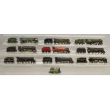 OO Gauge. 10 unboxed Steam Locomotives by Hornby, Tri-ang etc., some with Tenders, including