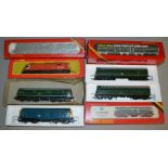 OO Gauge. 4 boxed Hornby Diesel Locomotives including R.075 BR Class 47, R.357 BR A-1-A Diesel