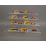 8 boxed Matchbox 1-75 series models from their 'Superfast' range including 6 Mercedes 350SL, 18