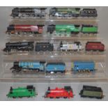 OO Gauge. 10 unboxed Wrenn Locomotives including 4-6-2 'City of Stoke' in LMS black, 'Lyme Regis