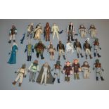25 Vintage Star Wars figures which includes; Luke Skywalker Stormtrooper disguise (last 17 missing