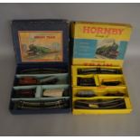 O Gauge. 2 boxed Hornby Train Sets including No.201 Tank Goods Set containing an LMS 0-4-0