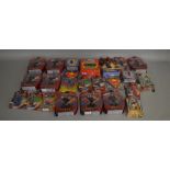 23 Superman carded figures including Superman, Faora, Jor-el etc (23).