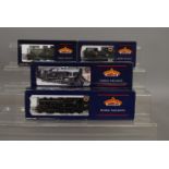 OO Gauge. 4 boxed Bachmann Steam Locomotives including 32-205 8750 Pannier Tank '9736' BR black E/E