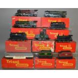 OO Gauge. 7 boxed Tri-ang Locomotives, some with boxed Tenders, including R251 0-6-0 Class 3F, two