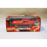 James Bond 007. A boxed Joyride 1:18 scale Ford Mustang Mach 1, issued in 2005, modelled on the