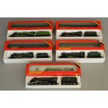 OO Gauge. 5 boxed Hornby Steam Locomotives including R.759 GWR Hall Class 'Albert Hall', R.078 GWR