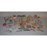 N Gauge. A good selection of unboxed and constructed plastic Trackside Buildings by Faller and